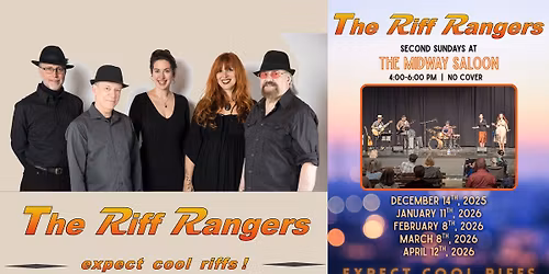 The Riff Rangers @ Midway Saloon, Sunday Dec 14, 4-6pm