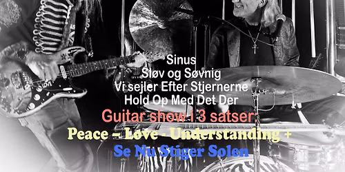 80\u00e5rs f\u00f8dselsdags koncert med T\u00f8mrerClaus Showband. Et halvacoustisk s\u00e6t og et elektrisk s\u00e6t.