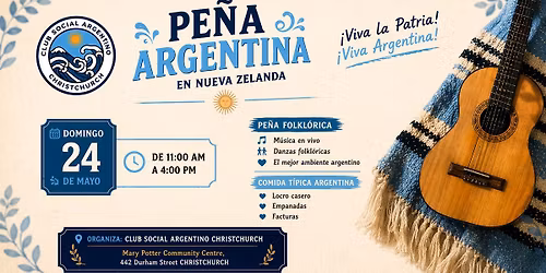 Pe\u00f1a Argentina en Christchurch \u2013 24 de Mayo