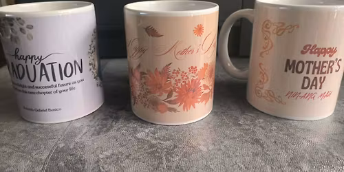 Custom design mugs now available!