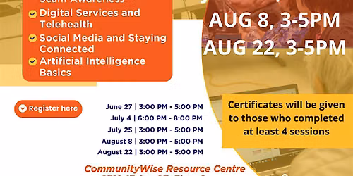 Computer and Cellphone LIteracy Class for Seniors: Sessions 3,4 & 5