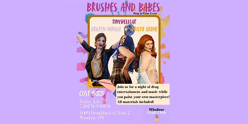 Brushes and Babes - Drag and Paint Event