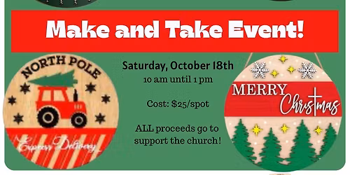 Wooden Sign Make and Take Event
