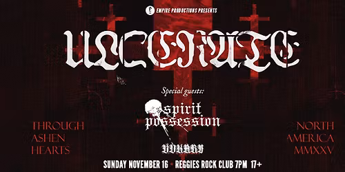 Ulcerate \/ Spirit Possession \/ Vukari at Reggies