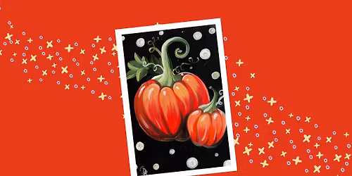 Grown Up Paint Along - Pumpkin Polkadot