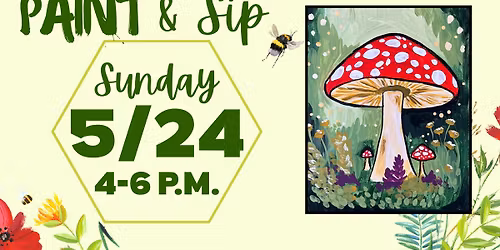 Mushroom Paint & Sip