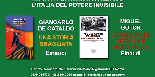 GIANCARLO DE CATALDO e MIGUEL GOTOR Einaudi Editore