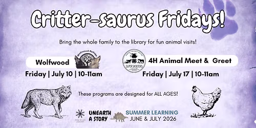Critter-saurus Friday: 4H Animal Meet & Greet