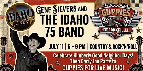 🎸 Hometown Show: Gene Sievers & The Idaho 75 Band LIVE at Guppies!