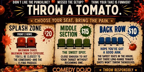 Tomato Mic- A comedy Experience (must purchase online)