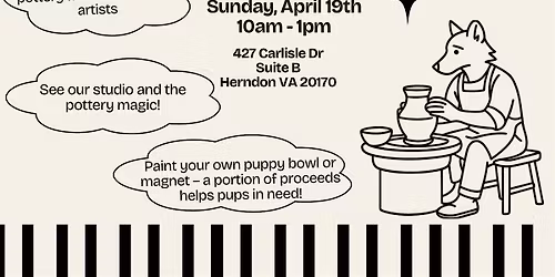 Pottery & Puppies with A Forever Home