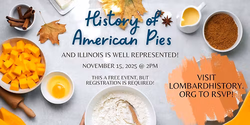 Saturday, November 15, 2025 2:00 PM 3:00 PM 23 W Maple St Lombard, IL 60148 (map) Google Calendar