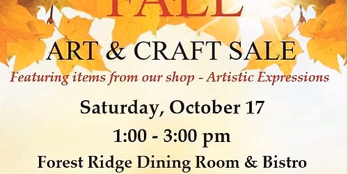Fall Art & Craft Sale \/ Craft Fair