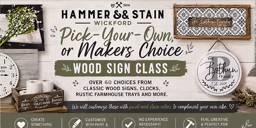 6\/27\/26 5-8pm All New Pick your own Projects, Makers Choice
