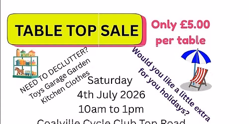 Griffydam Table Top Sale