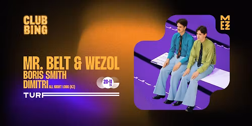 Clubbing X TURF met Mr. Belt & Wezol en Dimitri Kneppers