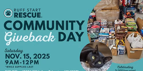Ruff Start Rescue's Community Giveback Day!