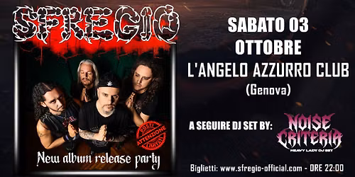 Sfregio \u2013 \u201cNon credo\u201d Release Show | Genova \u2013 Posti Limitati