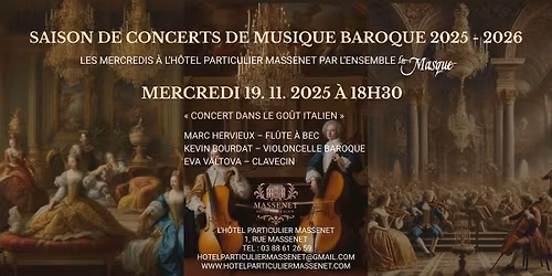 Concert de musique baroque \u00e0 la lueur des chandelles