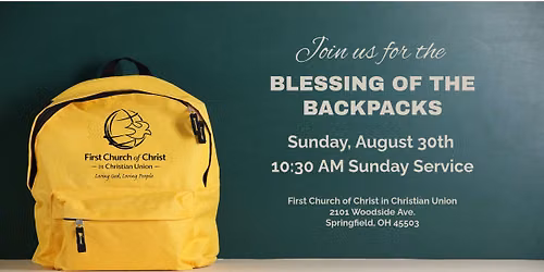 FCCCU Blessing of the Backpacks