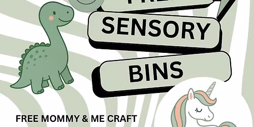 Dinosaur or Unicorn SENSORY BINS- Free Olive Motherhood Mommy & Me Craft
