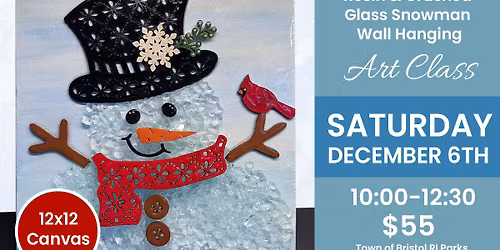 Resin & Crushed Glass Snowman