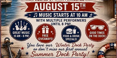 Harbor Fest 2026, the Summer Dock Party