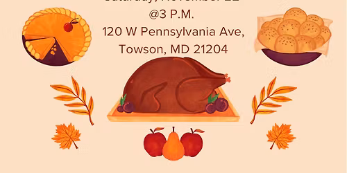 Free Thanksgiving Feast at Calvary Baptist Church Towson