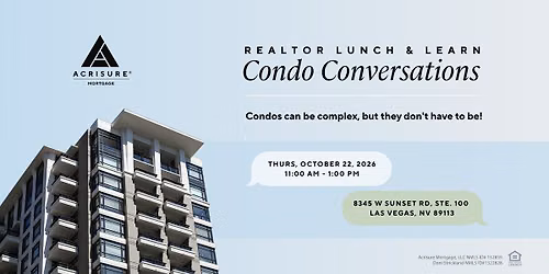 Realtor Lunch & Learn: Condo Conversations