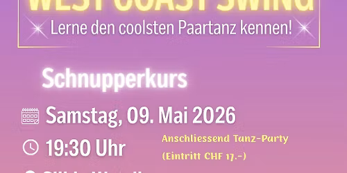 West Coast Swing SCHNUPPERKURS im Silkk