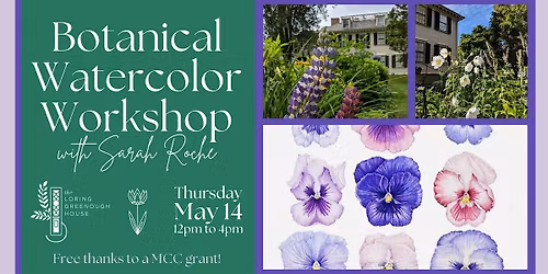 Botanical Watercolor Workshop with Sarah Roche