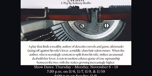 Sleuth by Anthony Shaffer (Mainstage Performance)