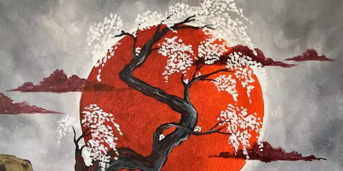 Paint and Sip: Japanese Crimson Moon