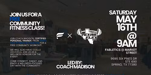 Fabletics X Texas Flex Fitness: FREE Community Workout