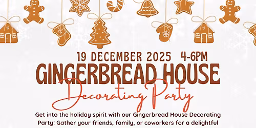 Gingerbread House Decorating Party- Proceeds for Alzheimer's Association