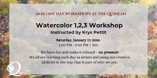 Watercolor 1,2,3 Workshop