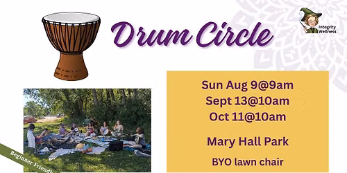 Drum Circle at Mary Hall Park