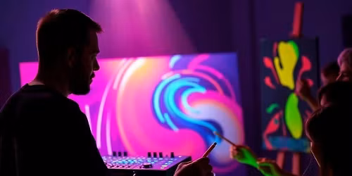 Neon painting Antwerp