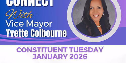 Constituent Tuesdays with Commissioner Yvette Colbourne