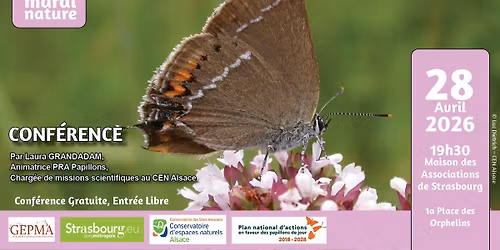 Conf\u00e9rence Mardi Nature : Les papillons menac\u00e9s en Grand Est