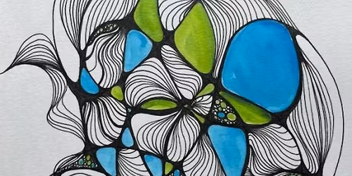 Neurographic Art with Paint Ur Art Out at Glendale Community Association