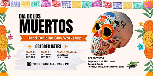 Dia de los Muertos Hand Building Clay Workshop