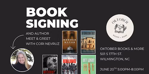 Author Meet & Greet with Thriller author Cori Nevruz