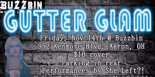 GUTTER GLAM DRAG SHOW!!!!!!!