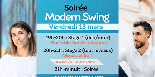 2 stages et Soir\u00e9e Modern Swing