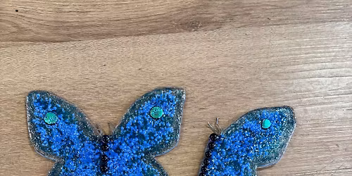 Fused glass workshop: Butterflies stakes\/suncatchers \ud83e\udd8b 