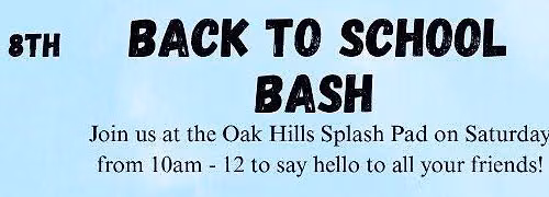 Back to school bash