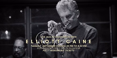 Live Jazz with Elliott Caine at Visionarium