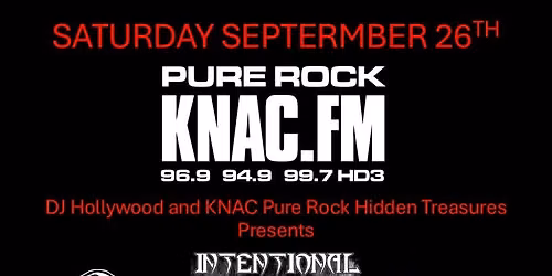 KNAC Pure Rock Hidden Treasures End of Summer Concert Series brought to you by DJ Hollywood 