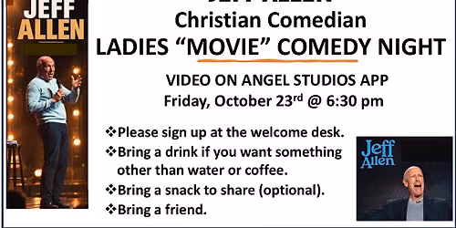 Ladies "Movie" Comedy Night with Jeff Allen